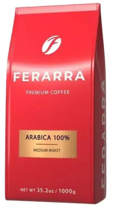 Уценка - Кофе в зернах Ferarra Caffe 100% Arabica 1 кг (4820097817673)