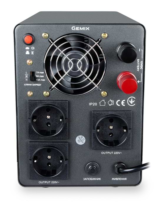 Фото - Источник бесперебойного питания Gemix PSN-1000U Schuko