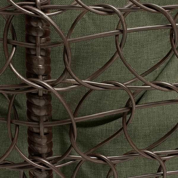 Фото - Кресло-кокон Home Rest одинарное Коричневый/Олива грин