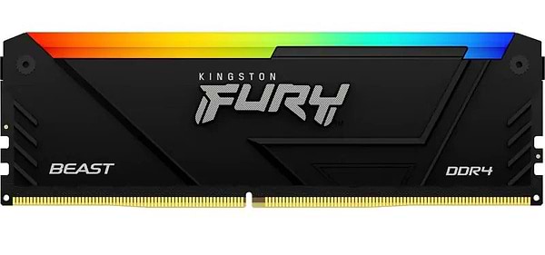 Фото - Память DDR Kingston DDR4 16GB 3200 FURY Beast RGB (KF432C16BB12A/16)