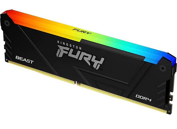 Фото - Память DDR Kingston DDR4 16GB 3200 FURY Beast RGB (KF432C16BB12A/16)