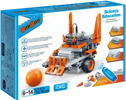 Пластиковий конструктор Banbao "Наука" Робот-футболіст з дистанційним керуванням (192 елм.) (6925)
