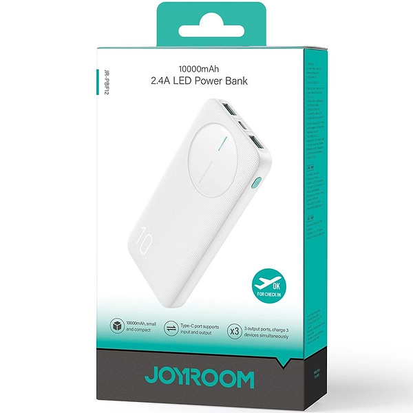 Фото - Батарея мобильная Joyroom 10000mAh 12W (JR-PBF12)