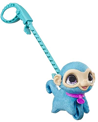 Интерактивная игрушка пластиковая Hasbro FurReal Friends Маленький Питомец на поводке (E4777 Обезьянка) - Фото 1