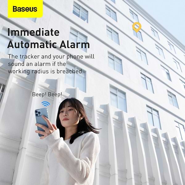 Фото - Бездротовий маяк Baseus T2 Pro Smart Device Tracker White (FMTP000002)