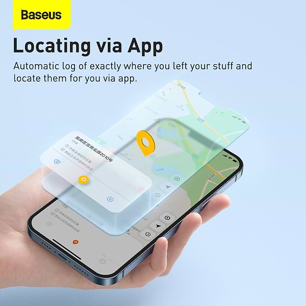 Фото - Бездротовий маяк Baseus T2 Pro Smart Device Tracker White (FMTP000002)