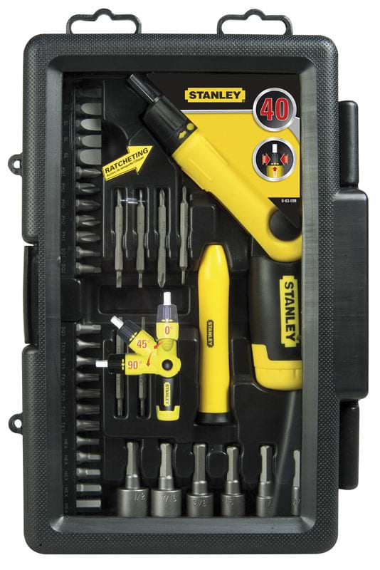 Фото - Отвертка со сменными битами Stanley Pistol Grip Ratchet 0-63-038