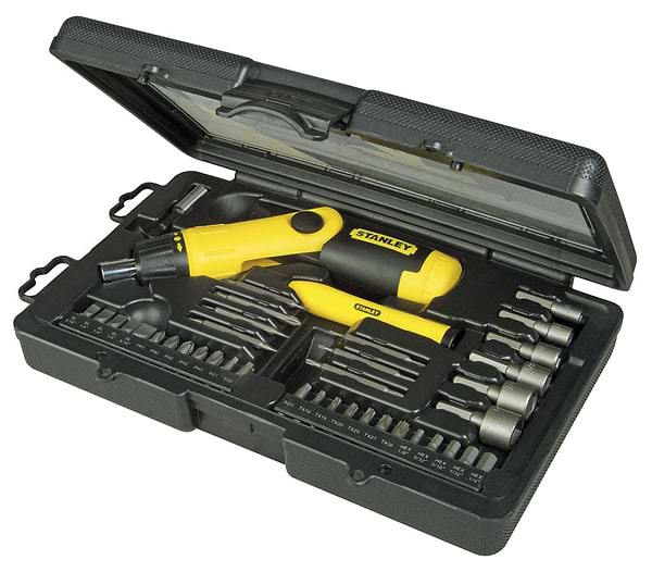 Фото - Отвертка со сменными битами Stanley Pistol Grip Ratchet 0-63-038
