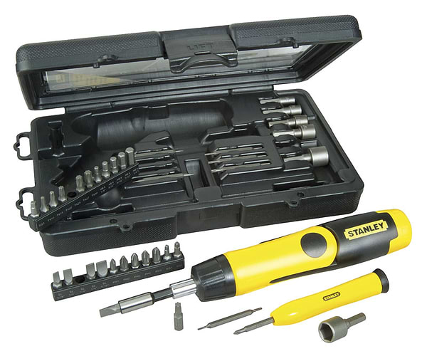 Фото - Отвертка со сменными битами Stanley Pistol Grip Ratchet 0-63-038
