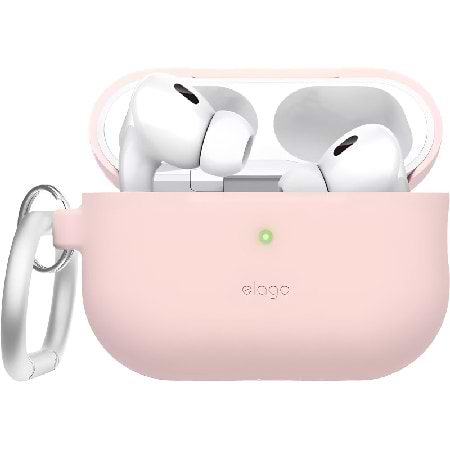 Чехол для наушников Elago Silicone Hang Case Lovely Pink for Airpods Pro 2nd Gen (EAPP2CSC-ORHA-LPK)