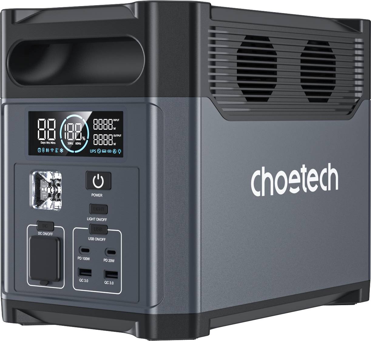Зарядна станція універсальна Choetech BS061 1024Wh 1200w - Фото 1