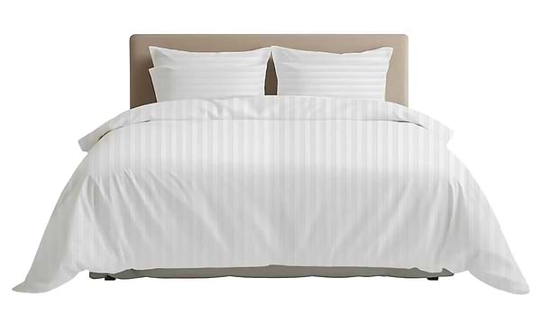 Фото - Комплект постельного белья ТЕП СТРАЙП САТИН PREMIUM Optical White (2-04800_34073)