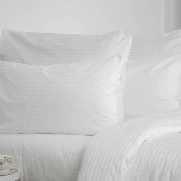 Фото - Комплект постельного белья ТЕП СТРАЙП САТИН PREMIUM Optical White (2-04800_34073)