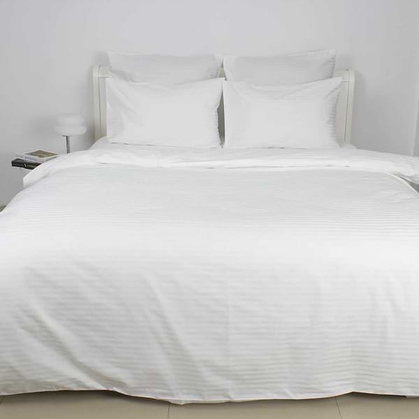 Фото - Комплект постельного белья ТЕП СТРАЙП САТИН PREMIUM Optical White (2-04800_34073)