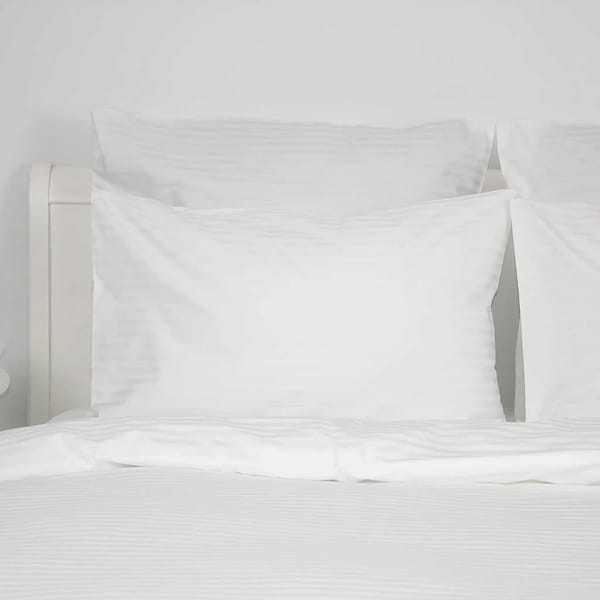 Фото - Комплект постельного белья ТЕП СТРАЙП САТИН PREMIUM Optical White (2-04800_34073)