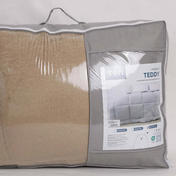 Фото - Одеяло зимнее двуспальное ТЕП TEDDY 180х210 см Золотой беж (1-05208_35053)