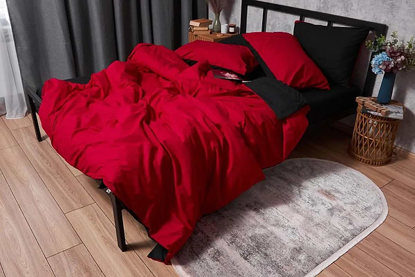 Фото - Пододеяльник двуспальный Moon&Star Бязь Gold Люкс Cherry Black 175x210 см (MS-870000212)