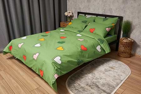 Пододеяльник двуспальный Moon&Star Бязь Gold Люкс Rainbow Hearts 175x210 см (MS-870000362)