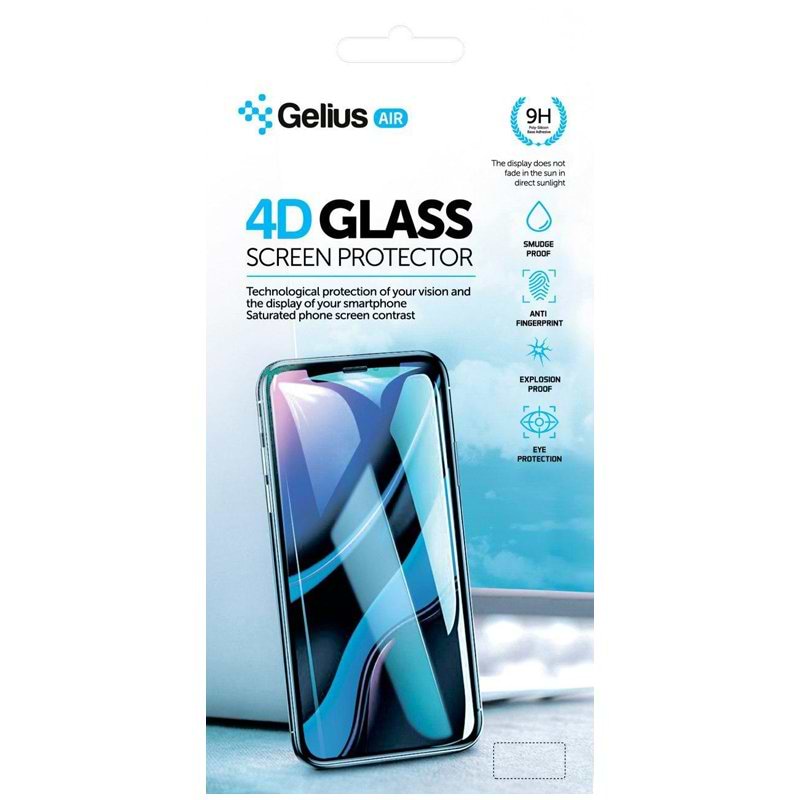 Защитное стекло для смартфона Gelius Pro 4D for Xiaomi Redmi Note 9 Pro / Note 9s Black (101401)