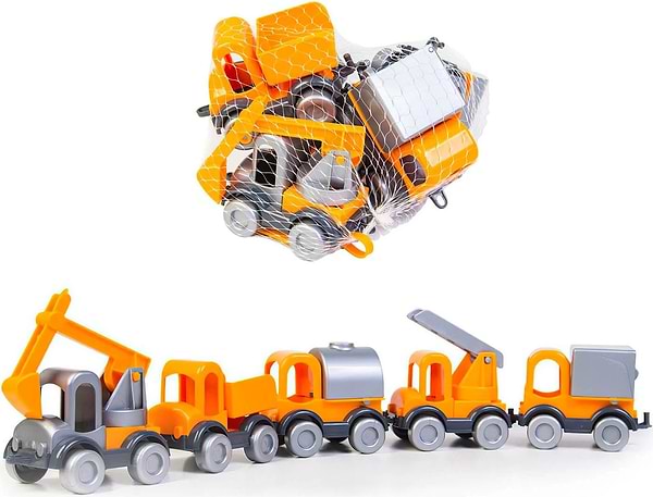 Фото - Базовий ігровий транспорт для малюка Tigres Маленький Будівельник "Kid Cars" 5 шт. (39371)