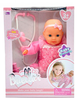 Пупс классический Baellar с набором врача 35 см (40699)