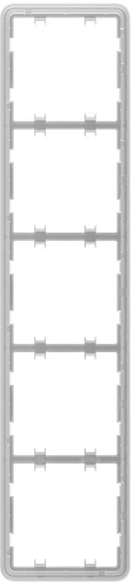 Рамки для вимикача для LightSwitch на 5 секцій Ajax Frame 5 seats for LightSwitch Vertical (000046134)