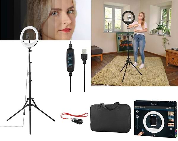 Фото - Набор для блогера Hama SpotLight Steady 120 V2 BT Black (00004659)