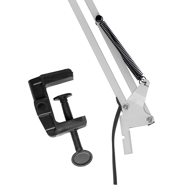 Фото - Настільна лампа Євросвітло Ridy-027 E27 зі струбциною біла (000057151)