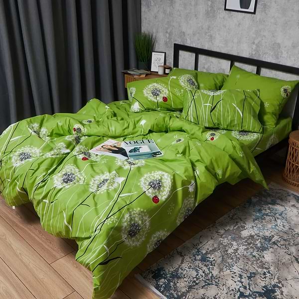 Фото - Підковдра полуторна Moon&Star Бязь Gold Люкс Green Harmony 143 x 210 см (MS-870000655)