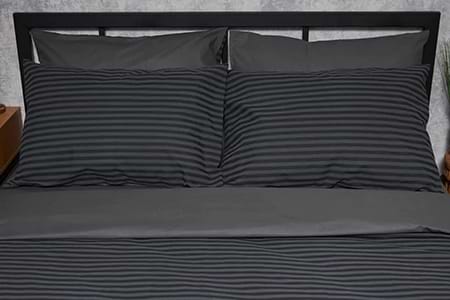 Наволочка Moon&Star Бязь Gold Люкс Gray Stripe&Black 50х70 2 шт. (MS-840000207)