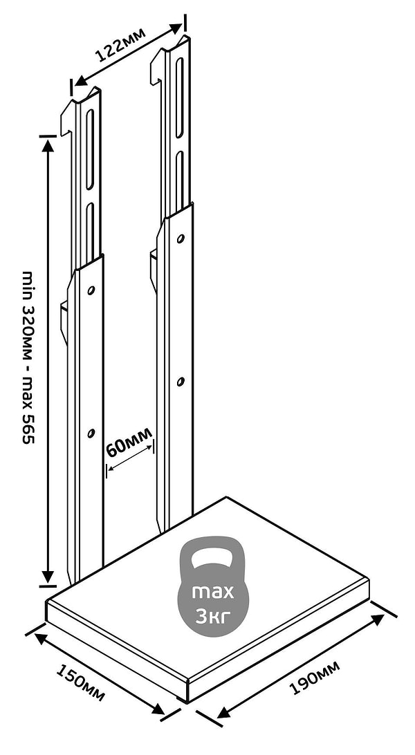 Фото - Кріплення для телевізора AVATech 13w905