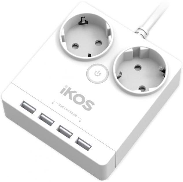 Сетевой фильтр Ikos F24S-U White (0005-CEF)