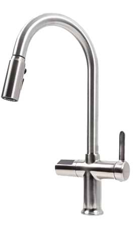 Смеситель кухонный VALESO с индикатором температуры SX231B выдвижной