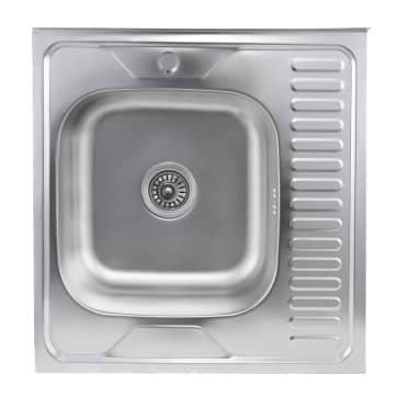 Фото - Уценка - Мойка кухонная VALESO САТИН 6060 L (0,7/160 мм)