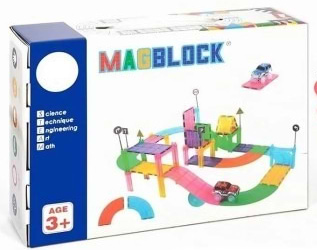 Магнитный конструктор Smart Baby Kids Car Race Track Educational Toys GM-MRCS123 65 деталей (001012831095)