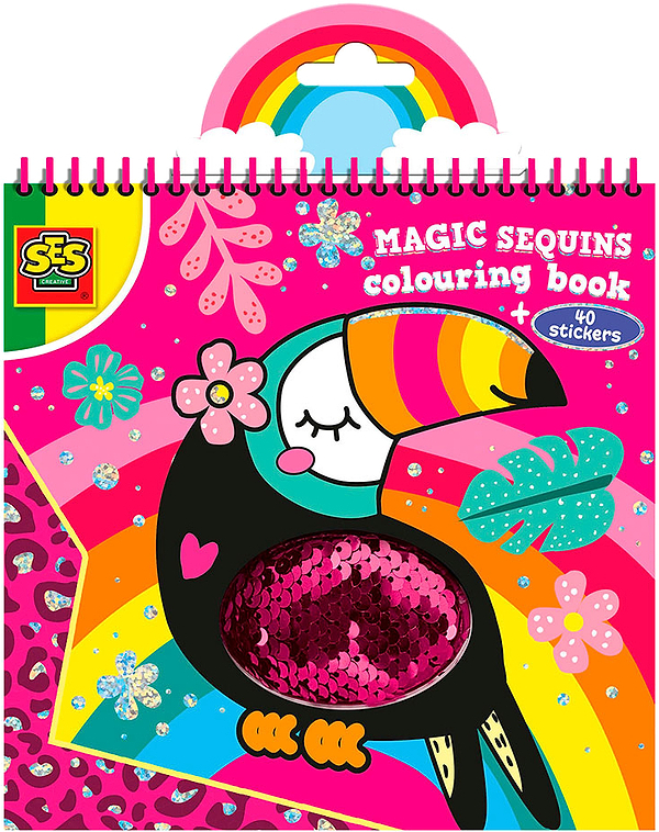 Фото - Розмальовки класичні Ses Creative Блискітки (15 листів для розфарбовування, 40 стікерів з блискітками) (00114S) Фото - Розмальовки класичні Ses Creative Блискітки (15 листів для розфарбовування, 40 стікерів з блискітками) (00114S)