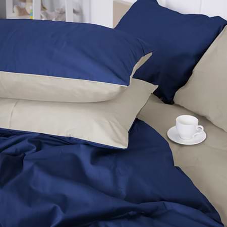 Комплект постільної білизни MirSon Сатин Morning sea 0001+4052 175х210 (2200000688446)