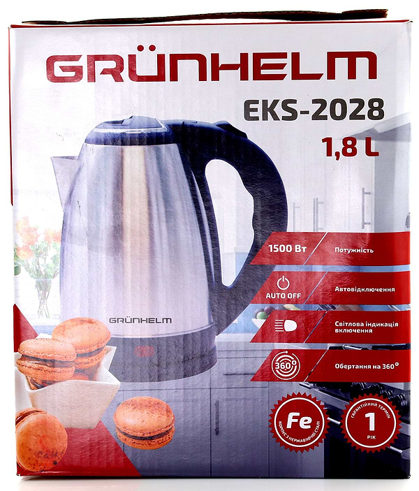 Фото - Электрический чайник Grunhelm EKS-2028