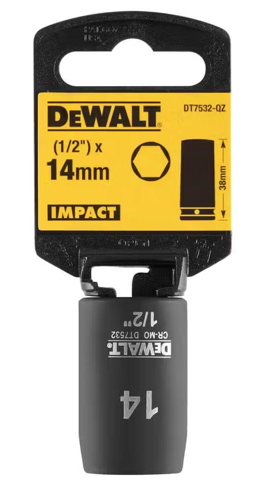 Фото - Торцева голівка DeWALT IMPACT 1/2 х 14 мм (DT7532)