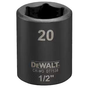 Торцева голівка DeWALT IMPACT 1/2 х 20 мм (DT7538)