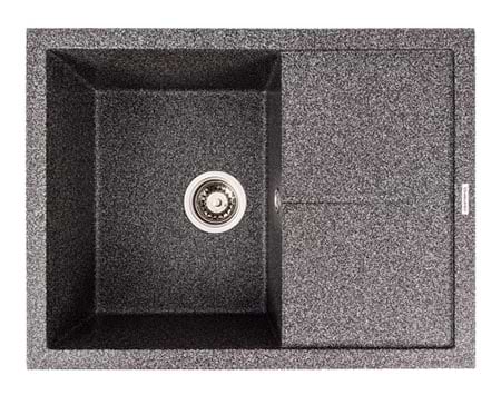 Мийка кухонна VALESO 6550 CRIPTA матова (графіт)