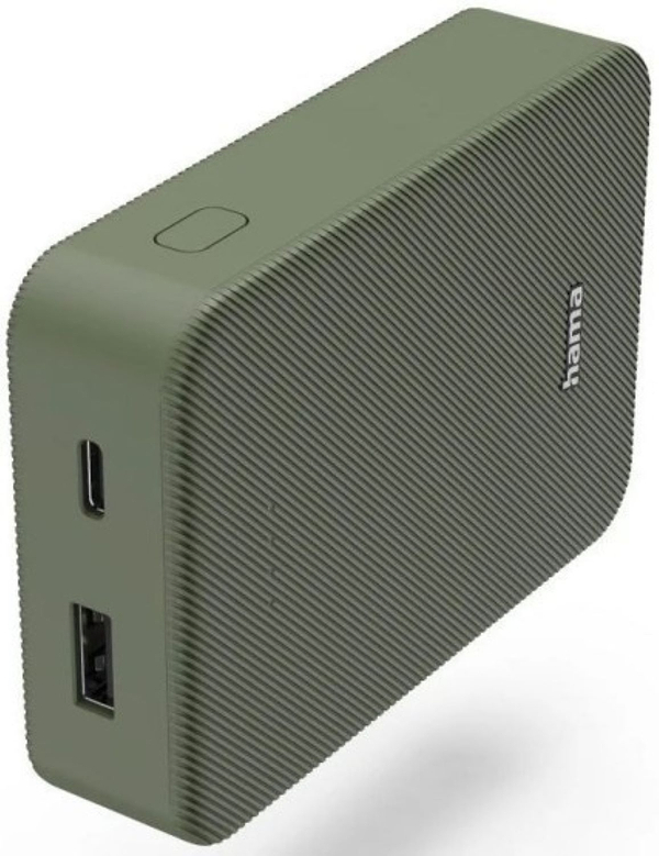 Фото - Батарея мобільна Hama 10000mAh 15W (00201713) Green