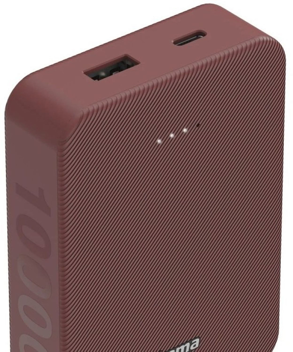 Фото - Батарея мобільна Hama 10000mAh 15W (00201714) Red