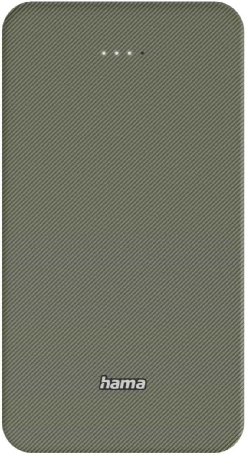 Батарея мобильная Hama Power Pack Color 20 20000mAh Green (201716) - Фото 1