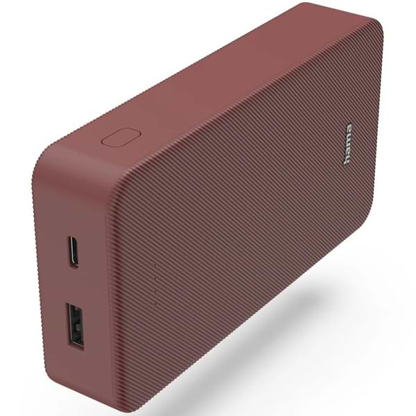 Фото - Батарея мобильная Hama Power Pack Color 20 20000mAh Red (201717)