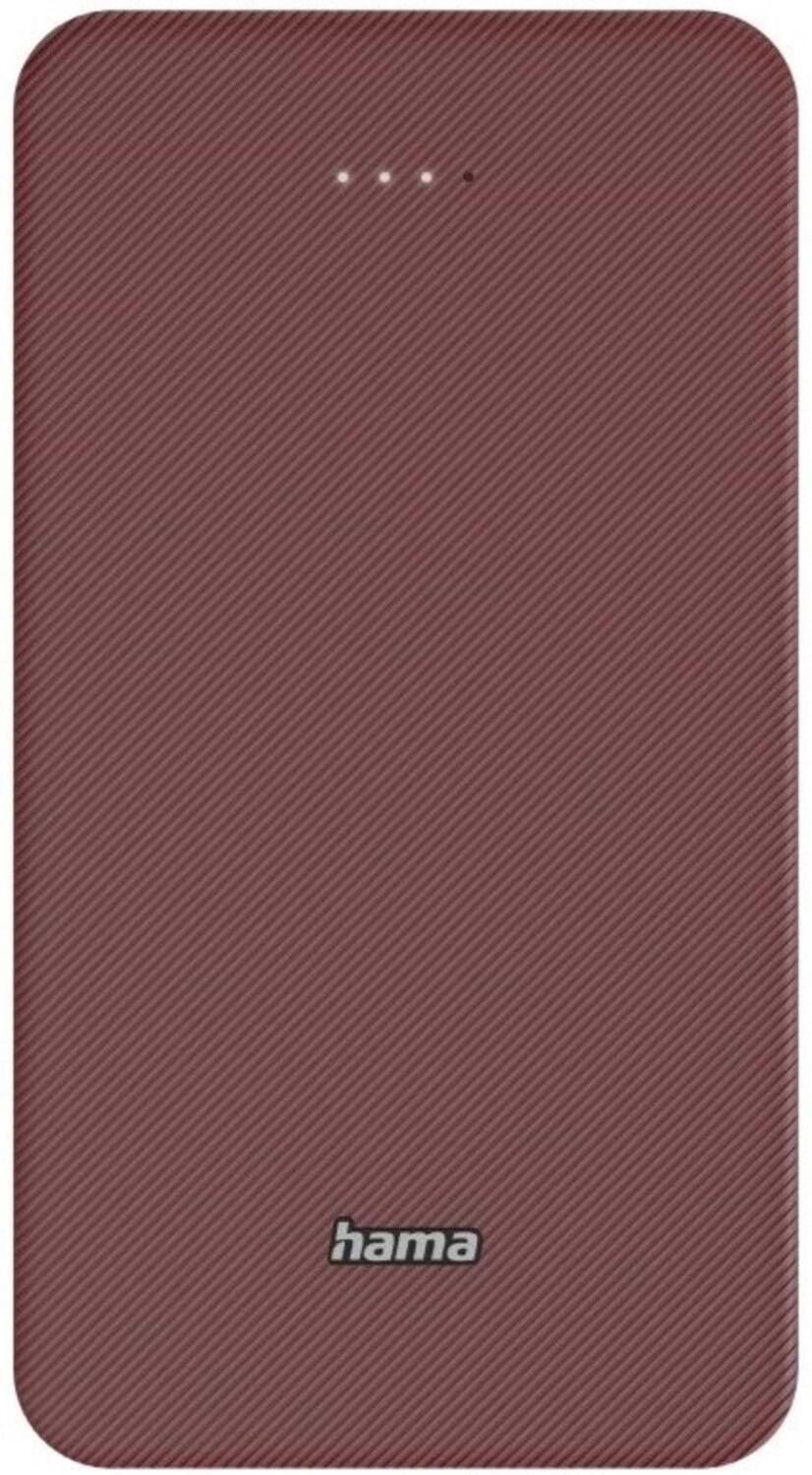 Батарея мобильная Hama Power Pack Color 20 20000mAh Red (201717) - Фото 1