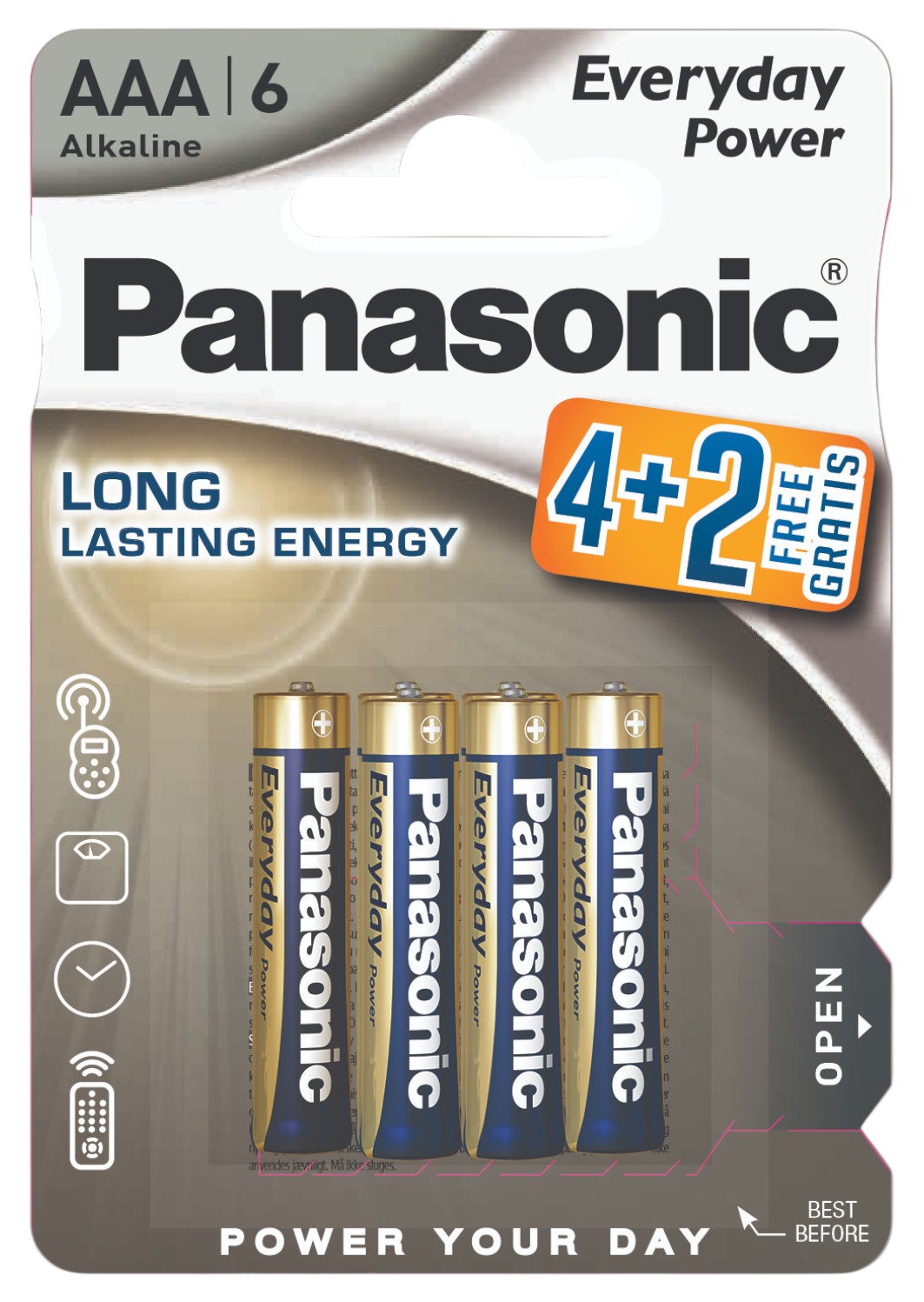 Батарейка тип AAA Panasonic Everyday Power 6 шт. (LR03REE/6B2F)