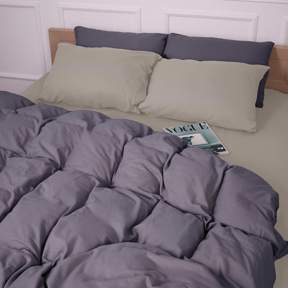 Комплект постельного белья MirSon 004-001 Cappuchino/Ash grey 2x143x210 см (2200009658495)