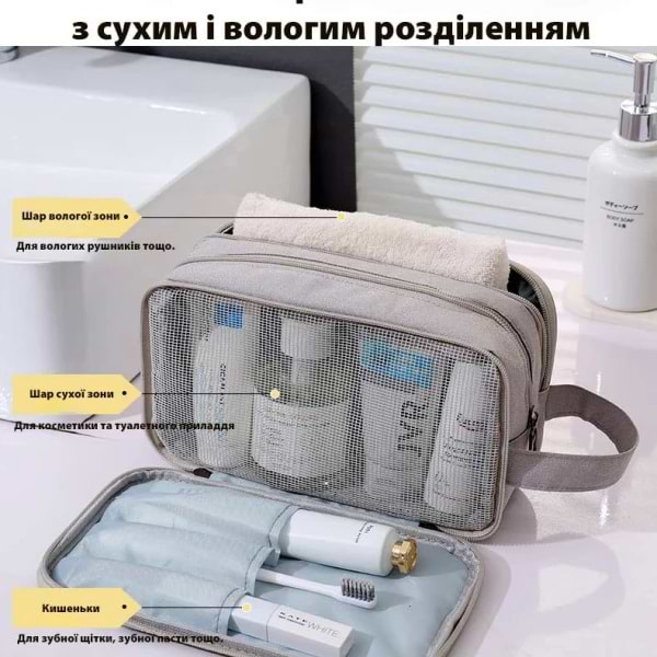 Фото - Косметичка Love You Home 25,5х10х14,5 см темно-синя (59039)