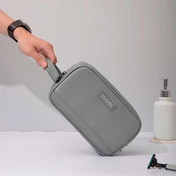 Фото - Косметичка Love You Home 25х11х14 см Серая (59045)